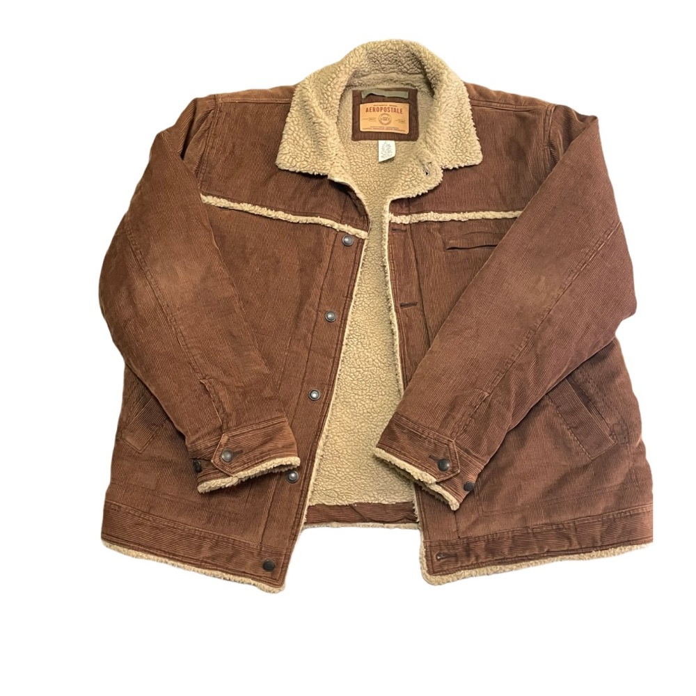 Aéropostale brown and tan corduroy jacket